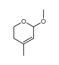6-methoxy-4-methyl-3,6-dihydro-2H-pyran结构式
