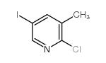 2-氯-5-碘-3-甲基吡啶结构式