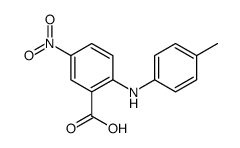 2-(4-methylanilino)-5-nitrobenzoic acid结构式