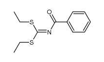 benzoyl-dithiocarbonimidic acid diethyl ester Structure