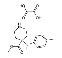 4-p-Tolylamino-piperidine-4-carboxylic acid methyl ester; compound with oxalic acid Structure