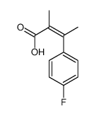3-(4-fluorophenyl)-2-methylbut-2-enoic acid Structure