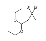 1,1-dibromo-2-(diethoxymethyl)cyclopropane Structure