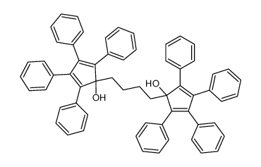 1-[4-(1-hydroxy-2,3,4,5-tetraphenylcyclopenta-2,4-dien-1-yl)butyl]-2,3,4,5-tetraphenylcyclopenta-2,4-dien-1-ol Structure