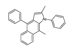 2,9-dimethyl-1,4-diphenylbenzo[f]arsindole结构式