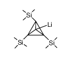 tris(trimethylsilyl)tetrahedranyllithium Structure
