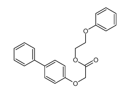 2-phenoxyethyl 2-(4-phenylphenoxy)acetate Structure