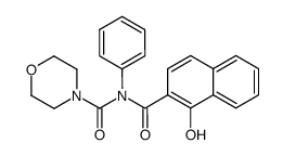 morpholine-4-carboxylic acid N-(1-hydroxy-naphthalene-2-carbonyl)-anilide Structure