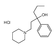 α-Propyl-α-phenyl-1-piperidine-1-propanol结构式
