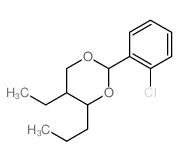 1,3-Dioxane,2-(2-chlorophenyl)-5-ethyl-4-propyl- structure
