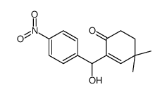 2-[hydroxy-(4-nitrophenyl)methyl]-4,4-dimethylcyclohex-2-en-1-one Structure