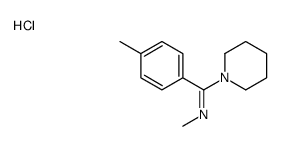 Piperidine, 1-((methylimino)(4-methylphenyl)methyl)-, monohydrochlorid e结构式