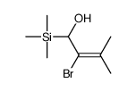 2-bromo-3-methyl-1-trimethylsilylbut-2-en-1-ol结构式