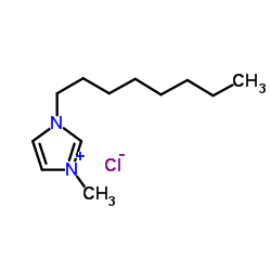 1-甲基-3-辛基氯化咪唑鎓结构式
