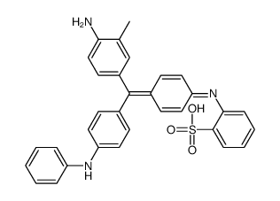 2-[[4-[(4-amino-3-methylphenyl)-(4-anilinophenyl)methylidene]cyclohexa-2,5-dien-1-ylidene]amino]benzenesulfonic acid Structure