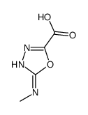 1,3,4-Oxadiazole-2-carboxylicacid,5-(methylamino)-(9CI) Structure