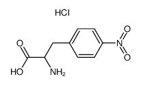 2-amino-3-(4-nitrophenyl)propionic acid hydrochloride Structure