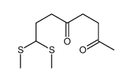 8,8-bis(methylsulfanyl)octane-2,5-dione Structure