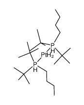 bis(di-tert-butyl(butyl)-l5-phosphanyl)platinum(IV) hydride Structure