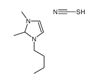 1-丁基-2,3-二甲基咪唑硫氰酸盐结构式