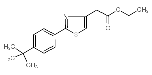 2-{2-[4-(叔丁基)苯基]-1,3-噻唑-4-基}乙酸乙酯结构式