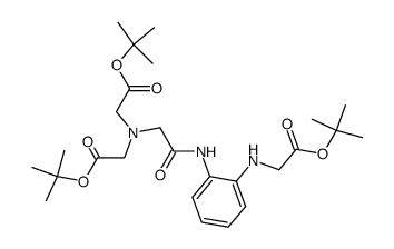 di-tert-butyl N-[N-o-(tert-butoxycarbonylmethylamino)phenylcarbamoylmethyl]iminodiacetate结构式
