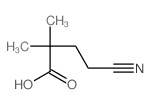 Butanoic acid,4-cyano-2,2-dimethyl- Structure