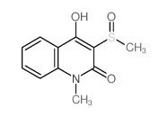 4-Hydroxy-1-methyl-3-(methylsulfinyl)-2(1H)-quinolinone结构式