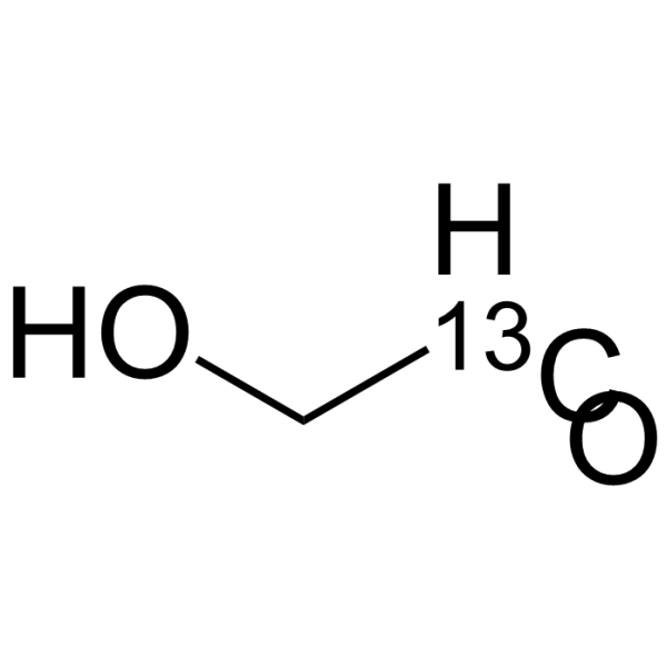 [1-13C]乙醇醛结构式