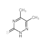 5,6-二甲基-1,2,4-三嗪-3-硫醇结构式