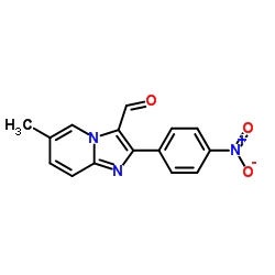 6-Methyl-2-(4-nitrophenyl)imidazo[1,2-a]pyridine-3-carbaldehyde结构式
