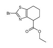 2-Bromo-4,5,6,7-tetrahydro-benzothiazole-4-carboxylic acid ethyl ester结构式