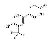 4-[4-chloro-3-(trifluoromethyl)phenyl]-4-oxobutanoic acid Structure