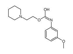 (3-Methoxyphenyl)carbamic acid 2-piperidinoethyl ester结构式