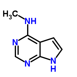 N-甲基-7h-吡咯并[2,3-d]嘧啶-4-胺结构式