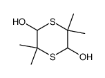 3,3,6,6-tetramethyl-[1,4]dithiane-2,5-diol Structure