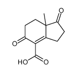 1H-Indene-4-carboxylicacid,2,3,5,6,7,7a-hexahydro-7a-methyl-1,5-dioxo-(9CI) Structure