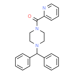 [4-(diphenylmethyl)piperazin-1-yl](pyridin-2-yl)methanone Structure