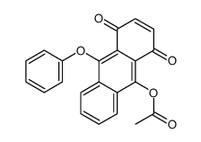(1,4-dioxo-10-phenoxyanthracen-9-yl) acetate结构式