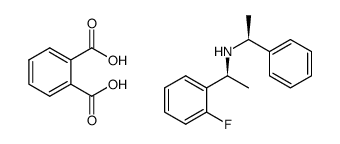 (S)-1-(2-fluorophenyl)-N-((S)-1-phenylethyl)ethan-1-amine phthalate结构式