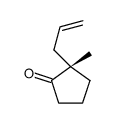 (2S)-2-methyl-2-prop-2-enylcyclopentan-1-one结构式