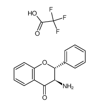 trans-3-aminoflavanone trifluoroacetate结构式