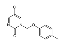 5-chloro-1-[(4-methylphenoxy)methyl]pyrimidin-2-one结构式