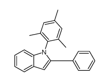 2-phenyl-1-(2,4,6-trimethylphenyl)indole结构式