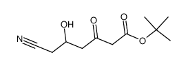 (5R)-1,1-dimethylethyl 6-cyano-5-hydroxy-3-oxo-hexanoate结构式