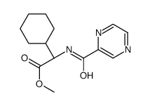 Cyclohexaneacetic acid, α-[(2-pyrazinylcarbonyl)amino]-, Methyl ester, (αS)-结构式