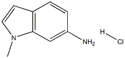 1-甲基-1H-吲哚-6-胺盐酸盐结构式