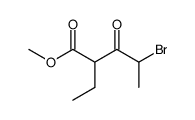 methyl 4-bromo-2-ethyl-3-oxopentanoate Structure