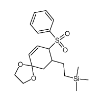[2-(8-Benzenesulfonyl-1,4-dioxa-spiro[4.5]dec-9-en-7-yl)-ethyl]-trimethyl-silane结构式