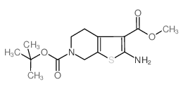 3-甲基2-甲基-4-氨基4-叔丁基叔丁基[2,3-c]吡啶-3,6(5H)-二羧酸6-叔丁基酯结构式
